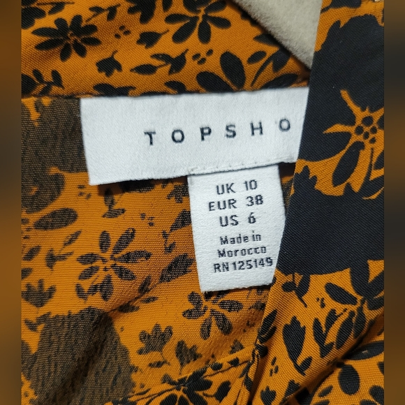 Topshop Ruffle Yoke Mini Dress - Picture 7 of 13